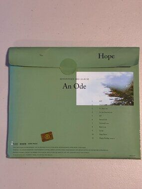 SEVENTEEN An Ode Hope Set with CD/Cards/Books in Envelope 2019 BTS